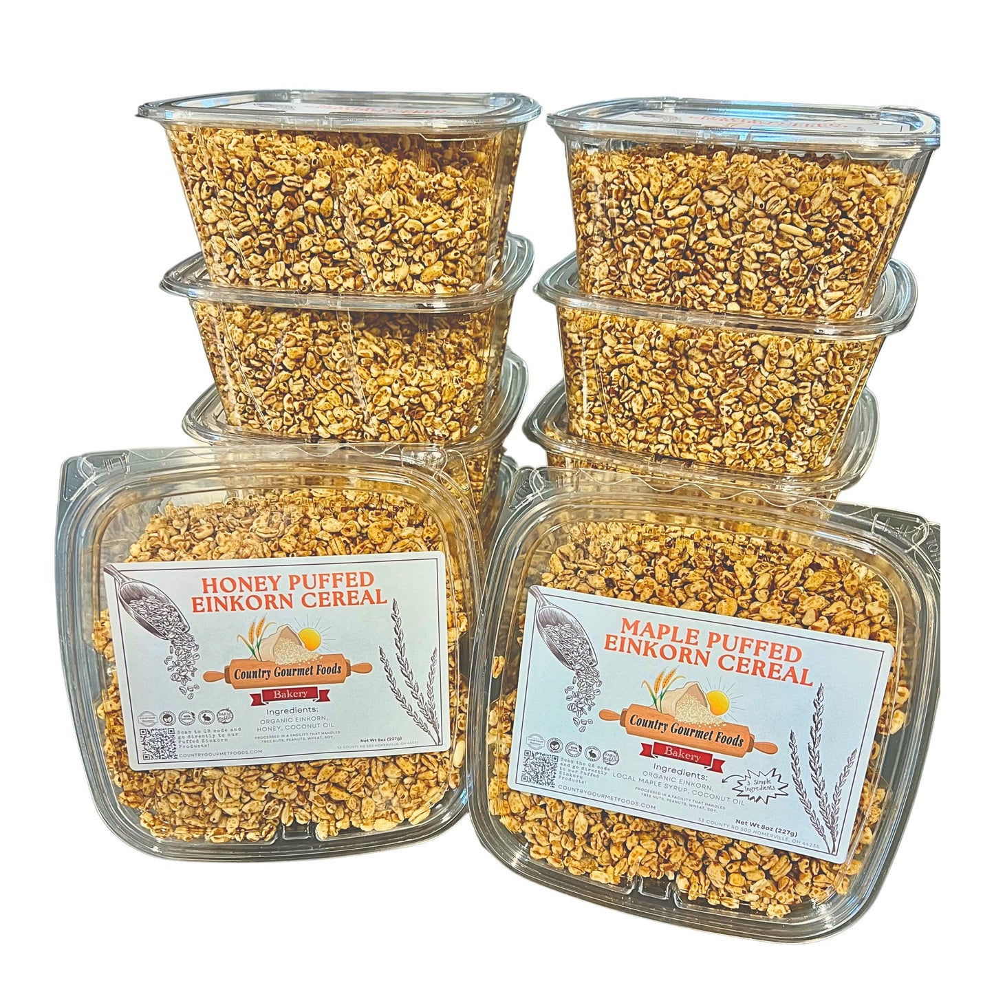 Maple Puffed Einkorn Cereal
