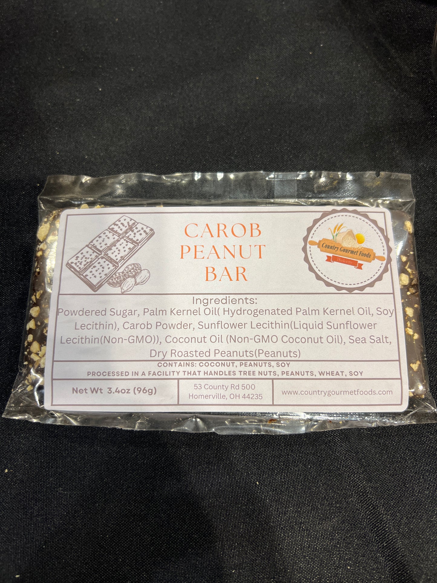 Carob Peanut Butter Bar